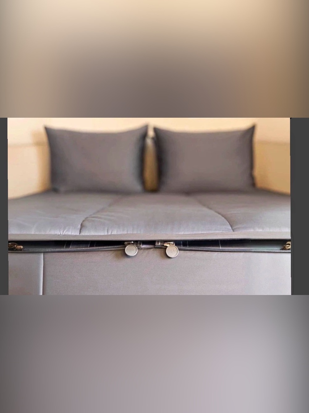 Beddy’s Gray Home Bedding Zippered  Bed Cover with Pillow Shams
